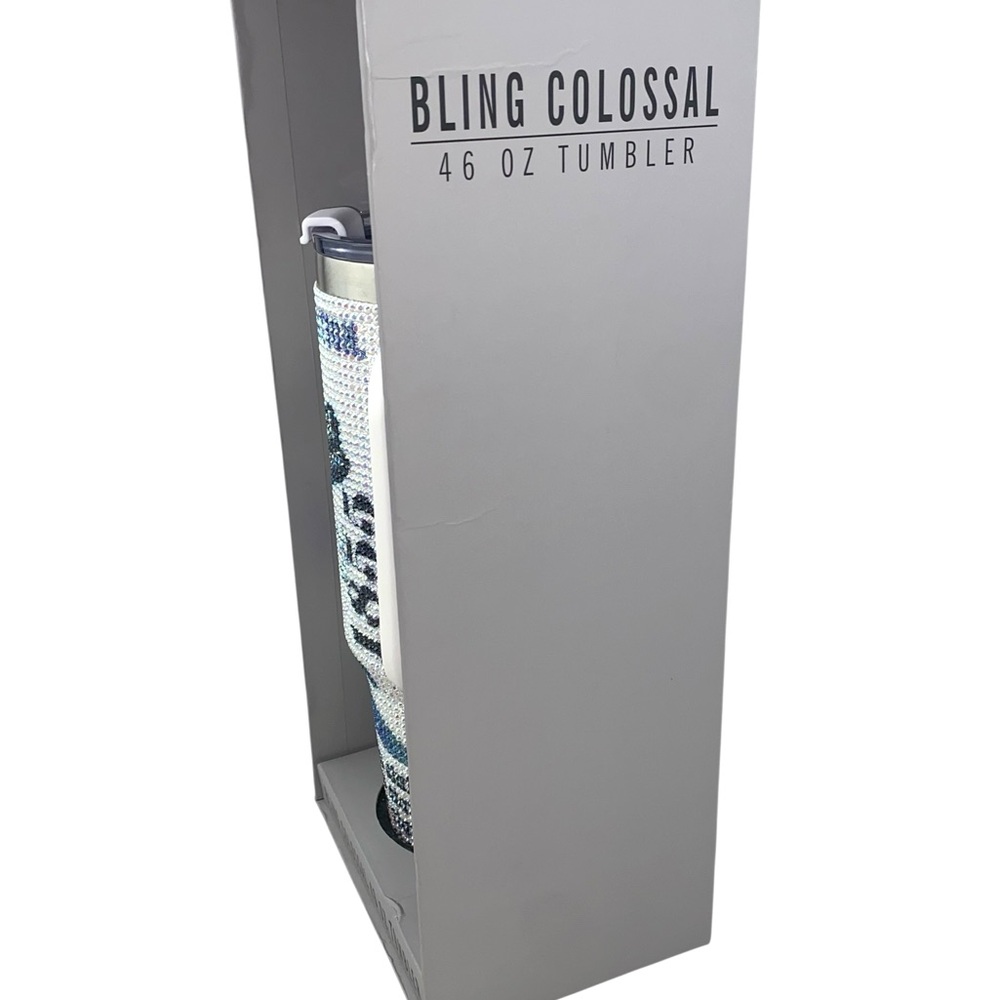 Bling Colossal Penn State Nittany Lions Stainless Steel Tumbler White 46 oz NEW - Picture 4 of 6